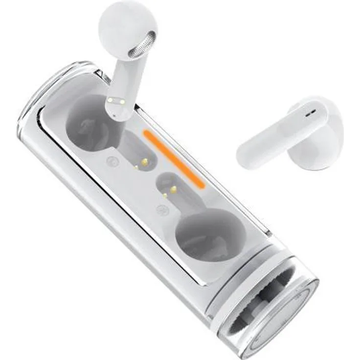 2GO Acoustic Twist True Wireless Stereo, Bluetooth Headset mit 3h Akkulaufzeit, kabellos, Weiss