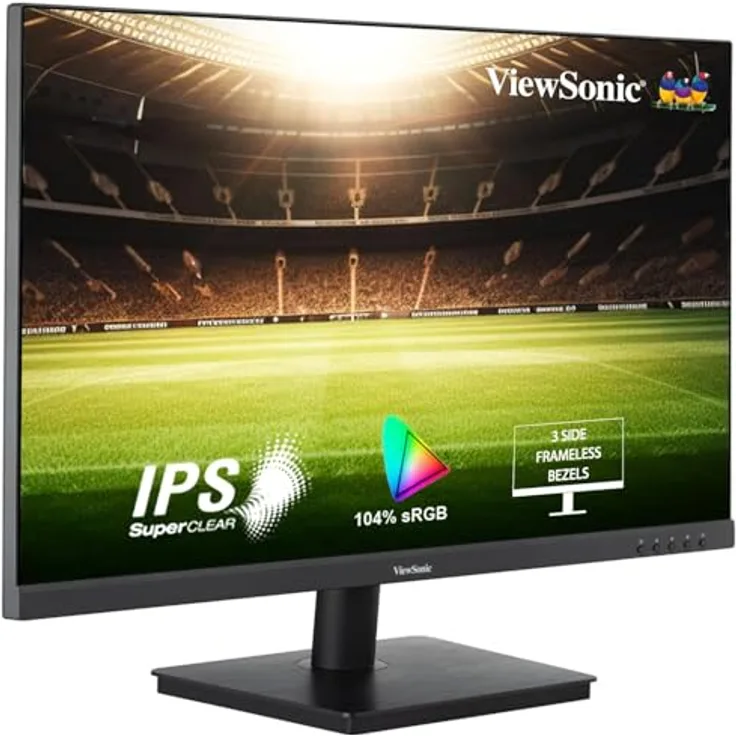 ViewSonic VA3209-MH 80 cm (32 Zoll) Büro Monitor (Full-HD, IPS, HDMI, VGA, Lautsprecher, Eye-Care, Eco-Mode) Schwarz