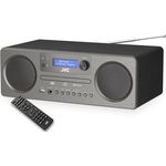 JVC Mini-Turm RD-E861B-DAB, Kompaktanlage mit DAB+ und Bluetooth, grau