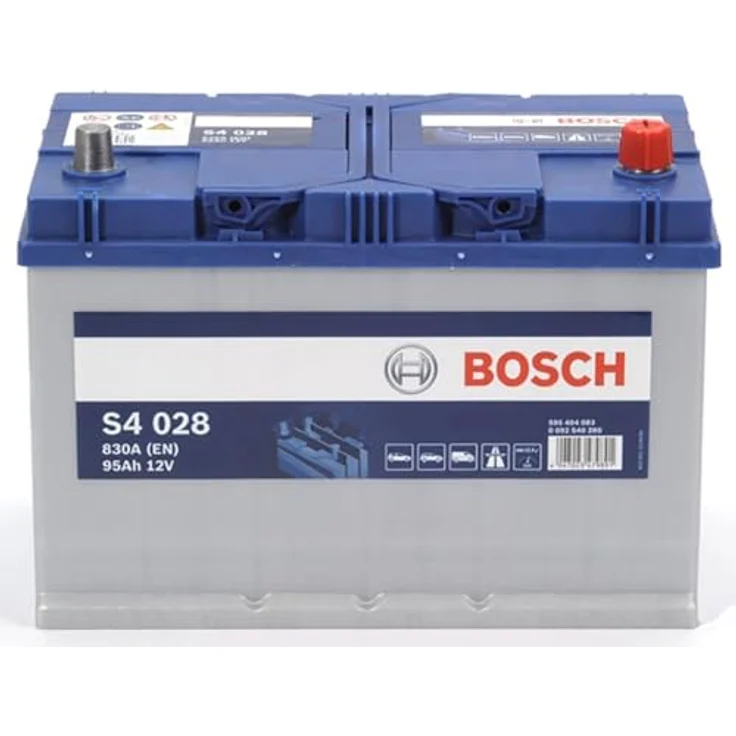 Bosch S4 028 Fahrzeugbatterie, 95 Ah, 12 V, 830 A, wartungsfrei, korrosionsbeständig, blau – Bild 5