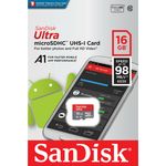 SanDisk Ultra® 16GB Micro SD Speicherkarte SDHC UHS-I Class 10, 80 MB/s, wasserdicht und stoßsicher