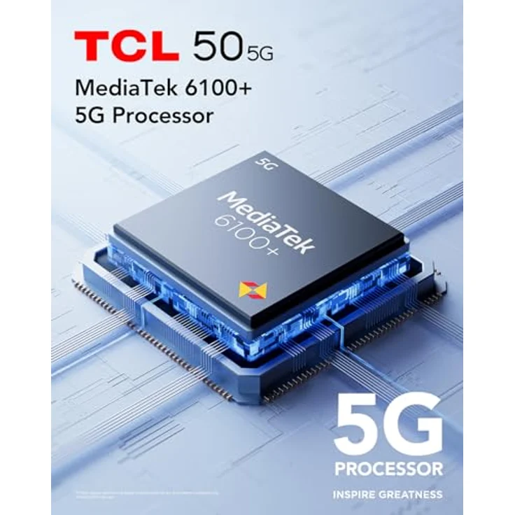 TCL 50 5G 16,8 cm (6.6") SIM Unique Android 14 USB Type-C 4 Go 128 Go 5010 mAh Smartphone, Gris – Bild 3