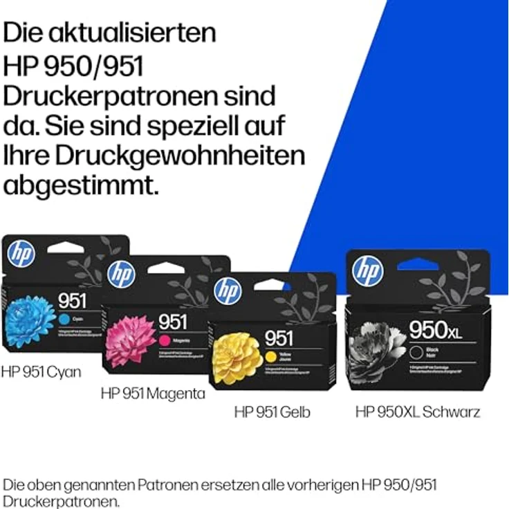 HP 951(CN052AE) gelb Druckerpatrone, 9 ml, Original mit 535 Seiten Druckleistung – Bild 2