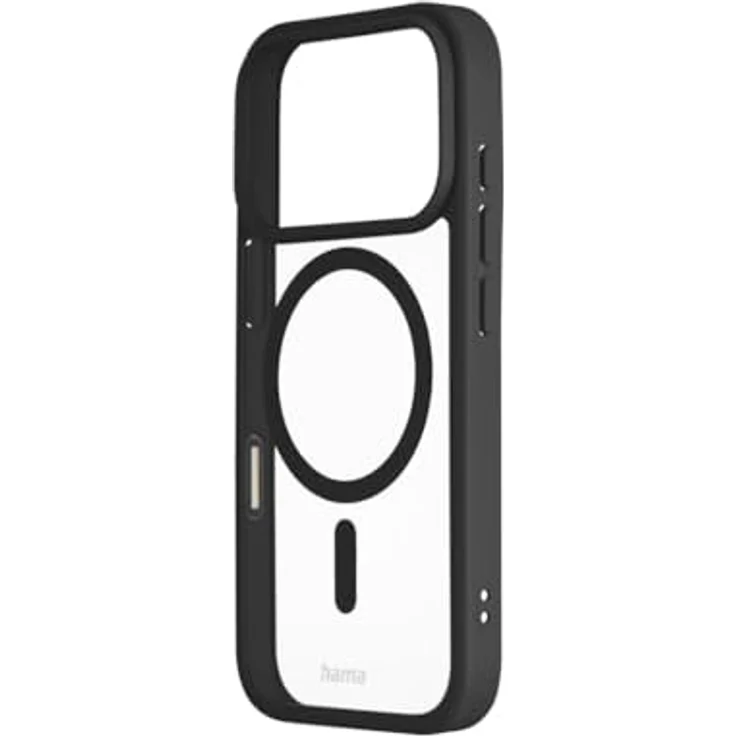 Hama Handyhülle „Frame Protect“ für iPhone 17 Pro und MagSafe, magnetisches Case mit Kantenschutz, Kameraschutz, Anti-Rutsch Oberfläche, durchsichtig/schwarz – Bild 2