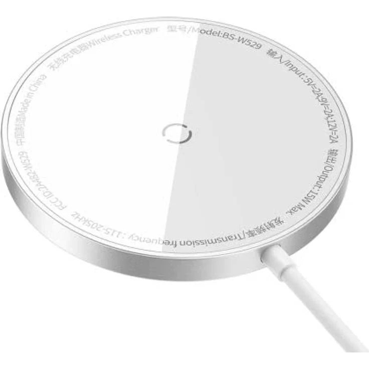Baseus Wireless Charger Magnetic Simple Mini3, 15 W Silver (CCJJ040012) – Bild 4