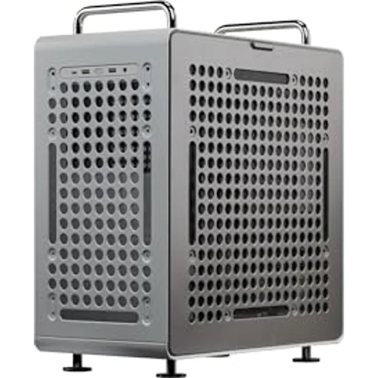 Cooler Master QUBE 540 Moonstone, ATX Tower-Gehäuse mit Tempered Glass, flexibler Layout-Option und Unterstützung für bis zu 360-mm-Flüssigkeitskühlung