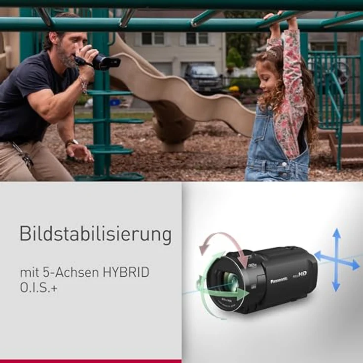 Panasonic HC-V900E-K, Semiprofessioneller Camcorder mit 24x optischem Zoom, 5-Achsen O.I.S, F1.8 Objektiv, Full HD, Schwarz – Bild 8