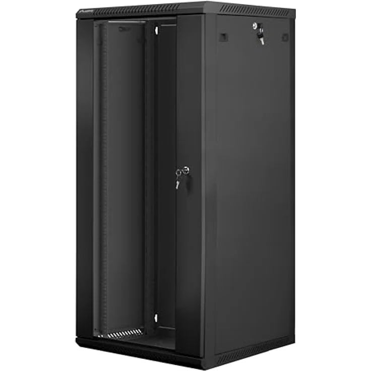 Lanberg Wall-Mounted Rack 19" DEMOUNTED, 27U, 600 x 600 mm, schwarz – Bild 1