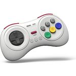 8bitdo M30 Bluetooth Controller, Gaming Controller für Switch, Raspberry Pi 3, Android und Windows, Weiss, mit Turbo-Funktion und wiederaufladbarer Batterie