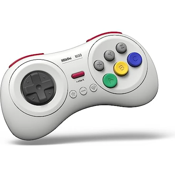 8bitdo M30 Bluetooth Controller, Gaming Controller für Switch, Raspberry Pi 3, Android und Windows, Weiss, mit Turbo-Funktion und wiederaufladbarer Batterie – Bild 1