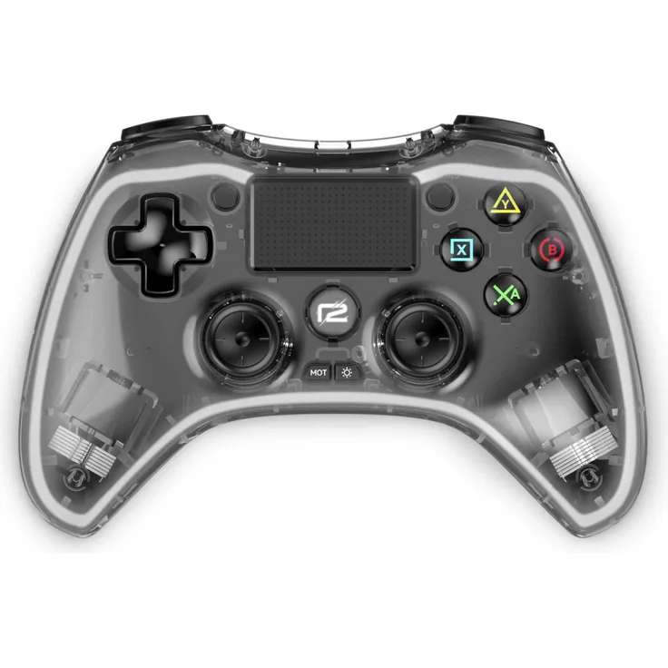 ready2gaming PS4 Pro Pad X LED Edition, Gaming-Gamepad mit Bluetooth 5.0 und doppelter Vibrationsfunktion