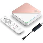 Nonic Homatics Box R 4K Plus Android TV Box + DVB-S2X Tuner - Smart TV Receiver, Google Zertifiziert, Dolby Atmos, Netflix 4K, Prime Video 4K, Disney+ 4K, Dual WiFi 6 + Nonic HDMI Kabel