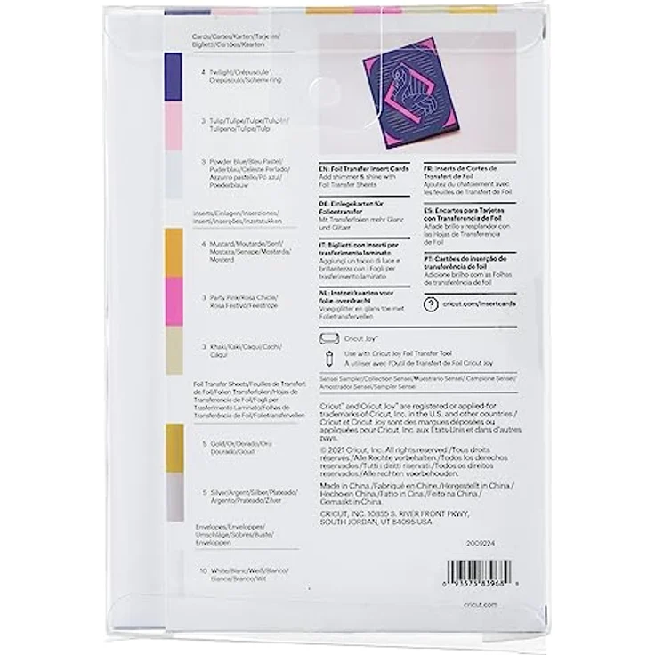 Cricut 2009224 Sensei, Joy Foil Transfer Insert Cards | 10 Pack | 11.4cm x 15.9cm - Preisvergleich – Bild 2