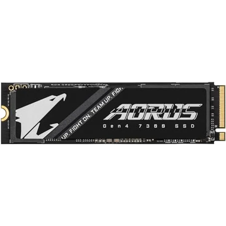 GIGABYTE AORUS Gen4 7300, 1 TB M.2 SSD mit 7300 MB/s Lesegeschwindigkeit, schwarz