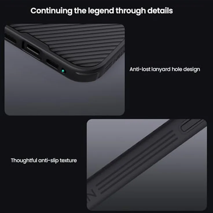 Nillkin CamShield PRO Magnetic Back Cover für Apple iPhone 17, Robustes Protection Case mit innovativem Kameraschützer, Schwarz – Bild 15