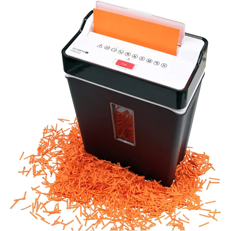 Olympia PS 53 CC Profi Aktenvernichter, Sichtfenster, Schwarz