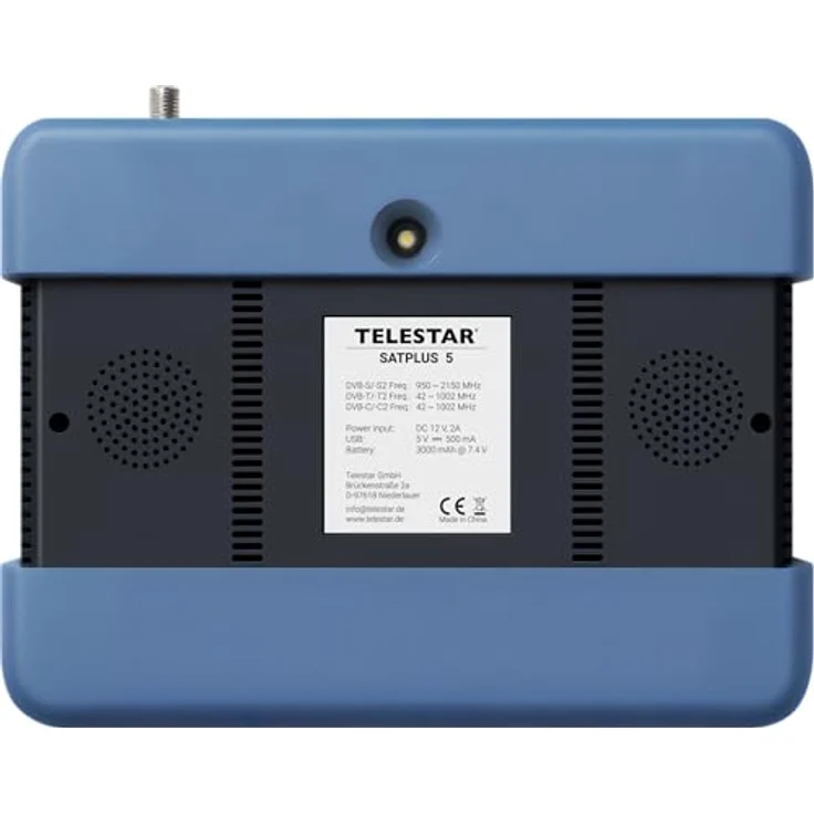 Telestar TELESTAR SATPLUS 5, SAT Messgerät für DVB-S/DVB-S2/DVB-C/DVB-T2 mit 5" Bildschirm, Live-TV-Bild, Lithium-Ionen-Akku, tragbar – Bild 2