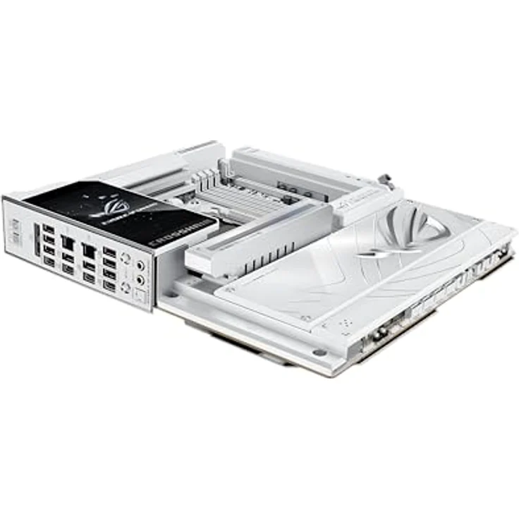 ASUS ROG Crosshair X870E Glacial Gaming Mainboard AMD AM5, E-ATX, DDR5, 10G Ethernet, WiFi 7, 2x PCIe 5.0 NVMe SSD, 2x PCIe 4.0 M.2, 12x USB 10Gbps – Bild 4