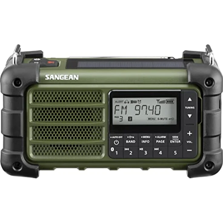 Sangean MMR-99 Notfallradio mit Bluetooth, FM-RDS, grün – Bild 3
