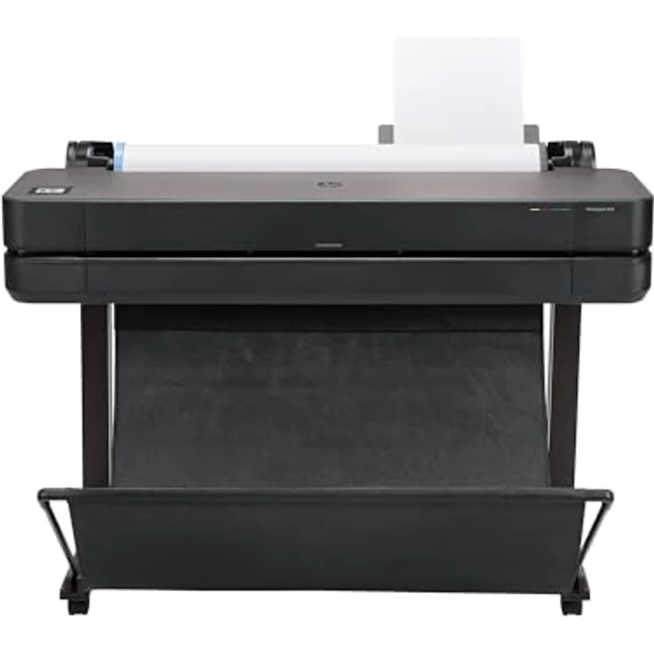 HP DesignJet T630, Großformatdrucker mit 36 Zoll, 2400 x 1200 dpi, Netzwerkfähig, Schwarz – Bild 2