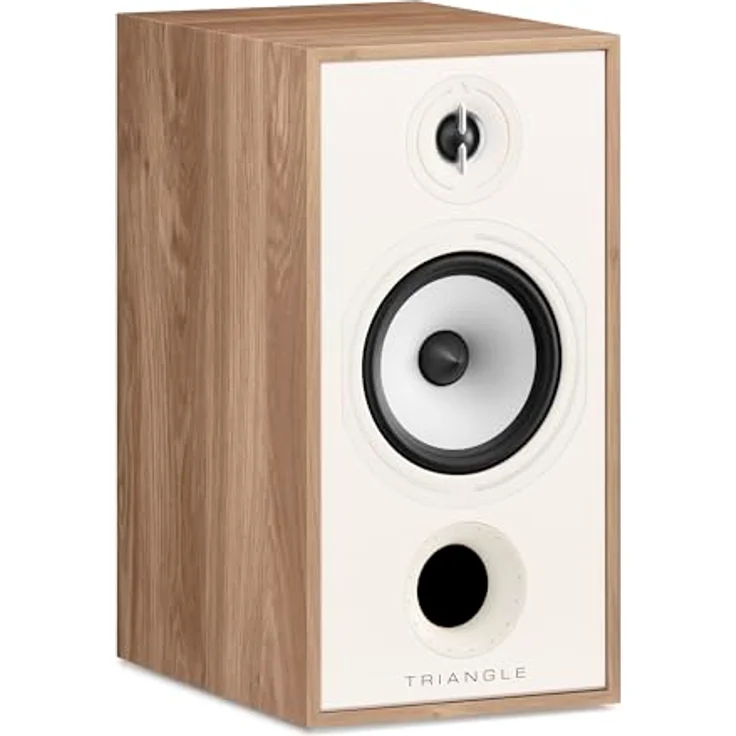TRIANGLE BOREA BR04, Hi-Fi-Regallautsprecher aus hellem Eichenholz, 110W Leistung, 90 dB/W/m, für Musik und Heimkino, 206 x 380 x 314 mm (Paar) – Bild 3