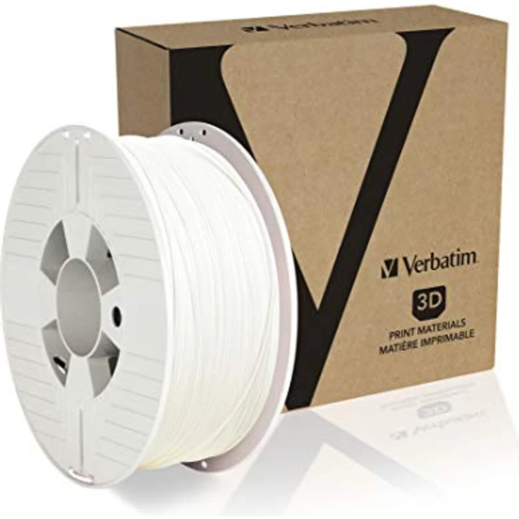 Verbatim PLA-Filament 3D-Druck, 1,75mm, 1kg, Hochleistungs-Polyactid-Filament zur Materialextrusion, für 3D-Drucker und 3D-Stift, 3D-Drucker-Filament aus PLA, 1 Spule 335m, weiß – Bild 3