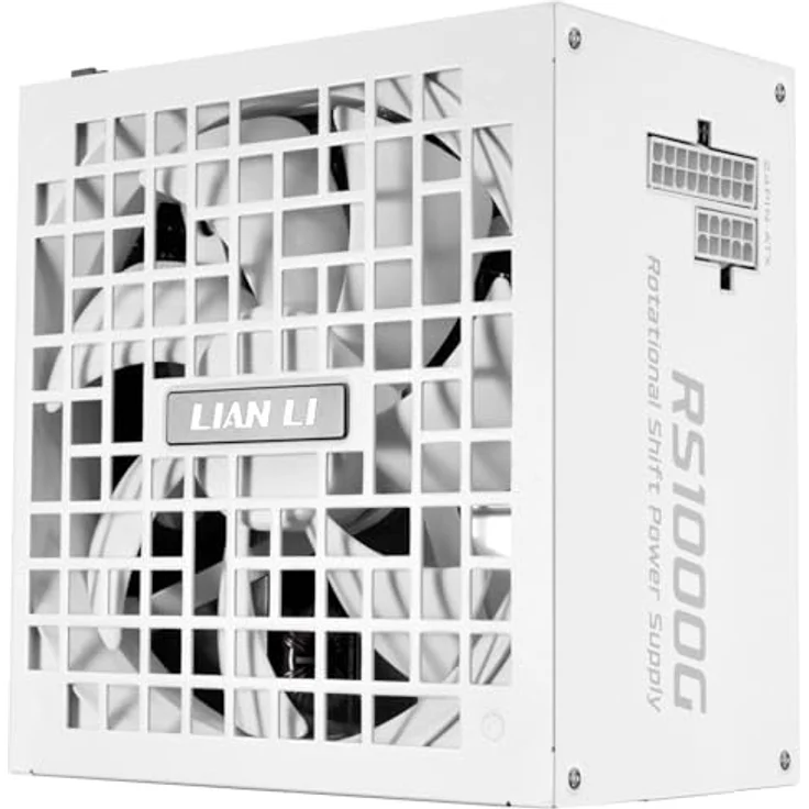 Lian Li RS Series 80 PLUS Gold Netzteil, modular, 1.000 Watt, ATX 3.1, weiß, leiser 135-mm-Lüfter – Bild 1