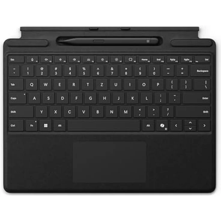 Microsoft Surface Pro Keyboard mit Slim Pen - Schwarz, Tastatur mit deutschem Layout – Bild 1