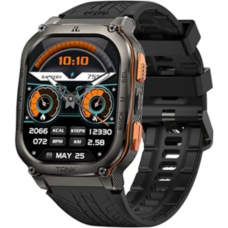 KOSPET Smartwatch Tank M3 Ultra 5.0 cm AMOLED schwarz, robust und langlebig – Bild 2