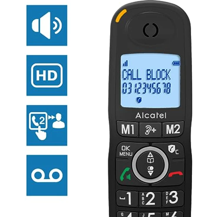 Alcatel XL595B Voice Pack Duo, schwarz – Bild 3