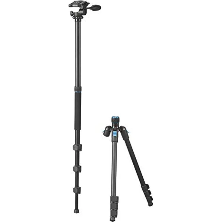 Cullmann Rondo 460M RW20 Allround-Dreibeinstativ mit 3-Wege-Kopf, Tragkraft 4kg, Packmaß 43,5 cm, Auszugshöhe 157,5cm – Bild 3