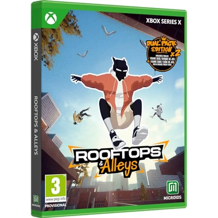 MICROÏDS ROOFTOPS AND ALLEYS: THE PARKOUR GAME - DUAL PACK EDITION XSX (EU Import) mit riesigen vertikalen Umgebungen, über 100 Anpassungsoptionen und zahlreichen Spielmodi