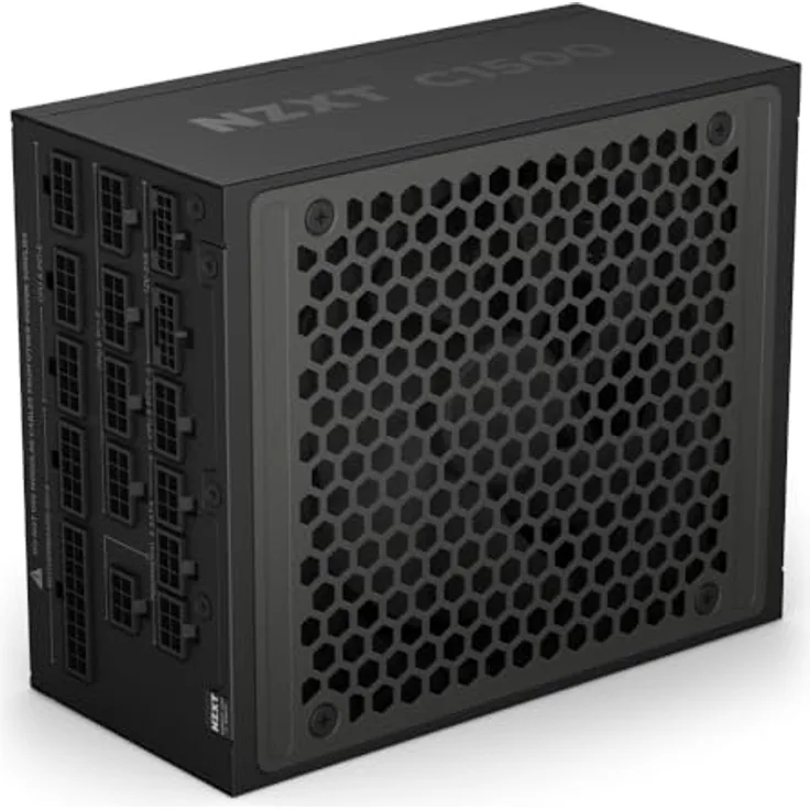 NZXT C1500 Platinum ATX 3.1 Gaming-Netzteil, 1500 Watt, Schwarz, 80 PLUS Platin, Modulares Design, Zero-Fan-Modus