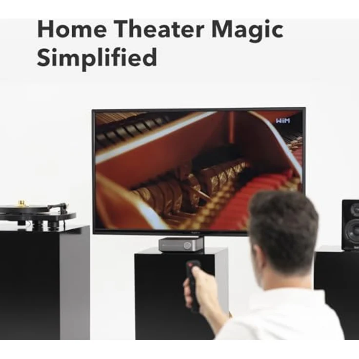 WiiM Amp: Multiroom-Streaming-Verstärker mit AirPlay 2, Chromecast, HDMI & Sprachsteuerung - Streamen Sie Spotify, Amazon Music, Tidal & mehr - Silber – Bild 5