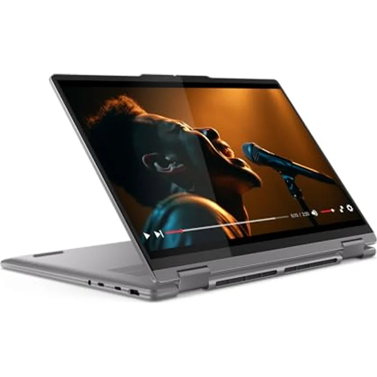 Lenovo Yoga 7 Convertible 2-in-1 Laptop  83DK0016GE | 14" WUXGA OLED Touch Display | AMD Ryzen 5 8640HS | 16GB RAM | 512GB SSD | AMD Radeon Grafik | Win11 Home | grau | inkl. Pen | 3 Monate Premium Care – Bild 3