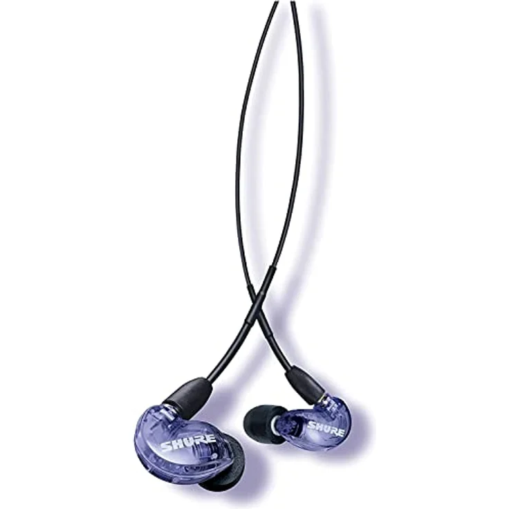 Shure SE215 Special Edition Uni Sound Isolating Ohrhörer, EIN Treiber, In-Ear, abnehmbares Kabel, transparenter Klang und kraftvolle Bässe, Musik, Videospiele, Telefonieren - Violett – Bild 1