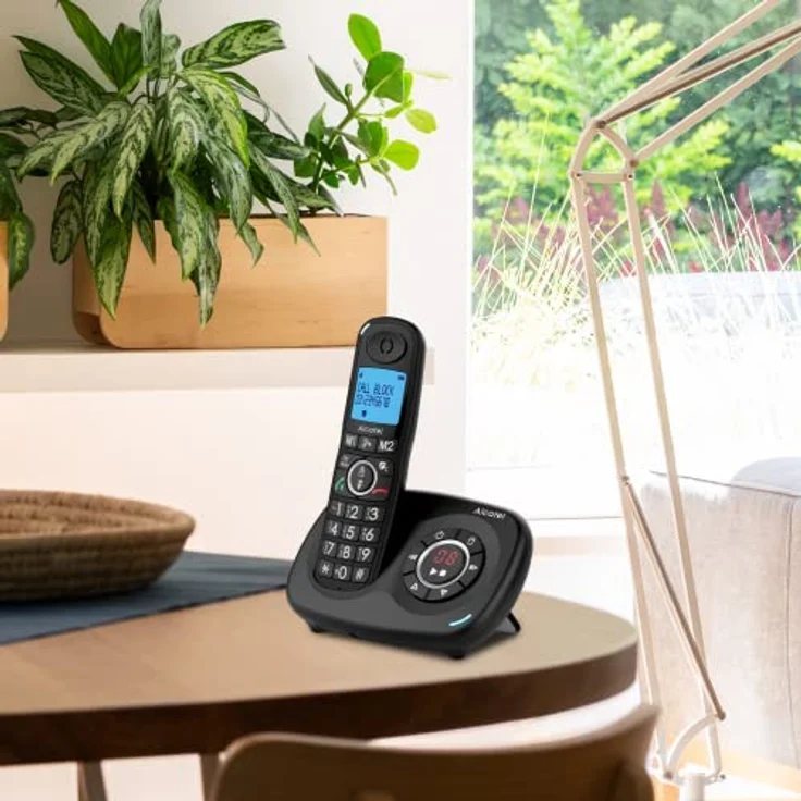 Alcatel XL595 Voice Trio schnurloses Großtastentelefon mit DREI Mobilteilen und Anrufbeantworter extra großes Festnetztelefon für zuhause mit Anrufschutz – Bild 4