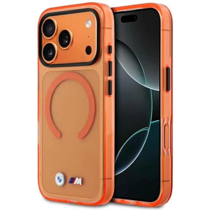 CG MOBILE BMW M IML Metalllogos MagSafe Hülle für iPhone 17 Pro Max, PC / TPU, orange – Bild 1