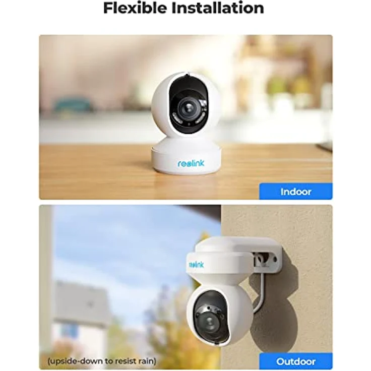Reolink 4K PTZ PoE Überwachungskamera Aussen, 3X Optischem Zoom, Kamera Outdoor mit Personen-/Fahrzeug-/Tiererkennung, Automatischer Verfolgung, Zwei-Wege-Audio, Farbnachtsicht, E1 Outdoor PoE – Bild 4