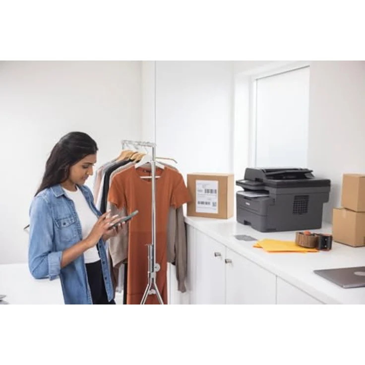 Brother DCP-L2665DW, Multifunktionsgerät in Schwarz mit Druckfunktion bis 34 Seiten/Minute, Duplexdruck, WLAN und mobilem Drucken – Bild 10