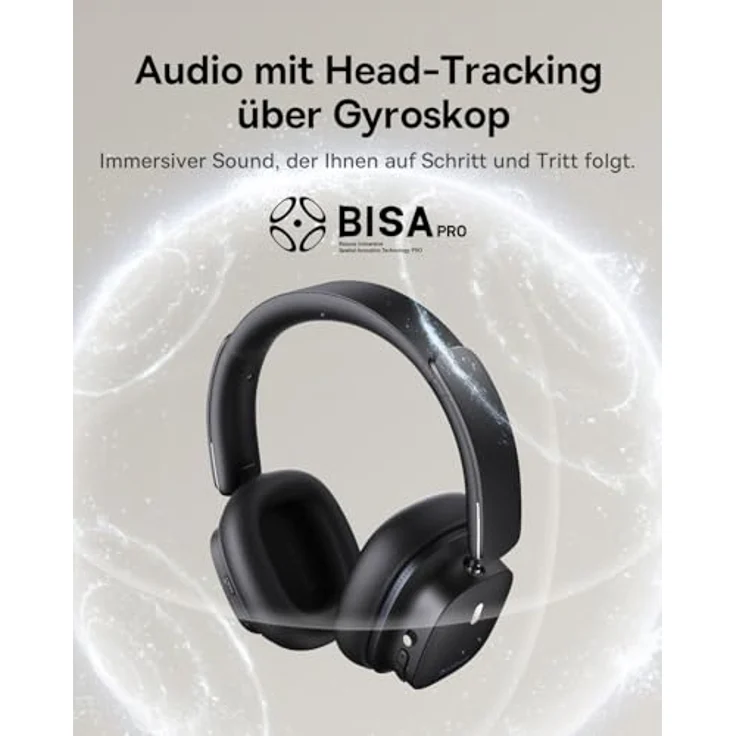 Baseus Wireless Noise Cancelling Kopfhörer mit Spatial Audio, LDAC Hi-Res Sound, 65H Spielzeit, Deep Bass, Custom EQ via App, faltbares Design – Bild 2