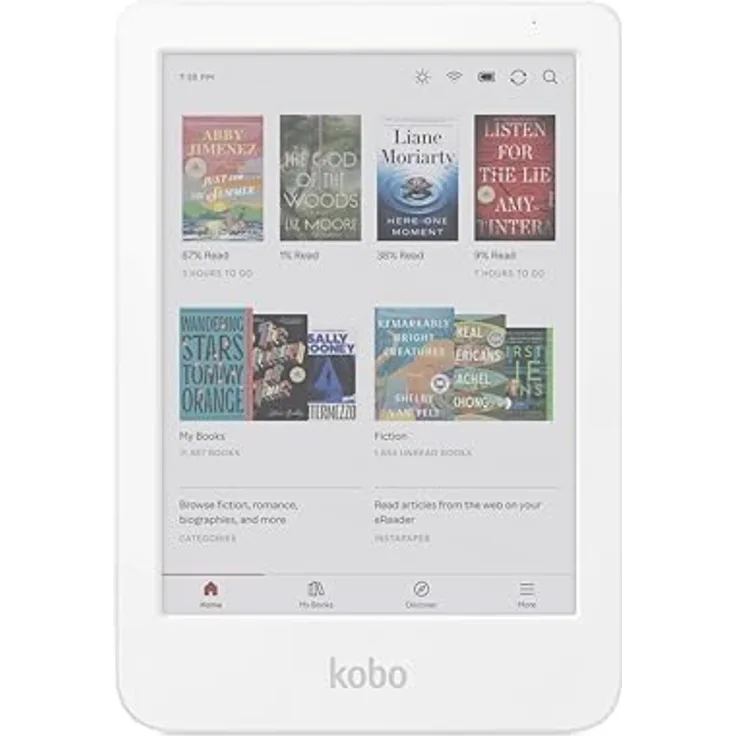 Kobo Clara Colour eReader, 6" Glare-Free Colour E Ink Kaleido 3 Display, wasserdicht, 16GB Speicher, Weiß