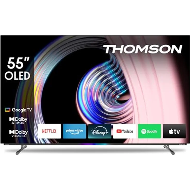Thomson 55 Zoll (139 cm) OLED 4K UHD Google TV Sprachsteuerung Triple Tuner Smart TV - 55OG8S24-2024 – Bild 2