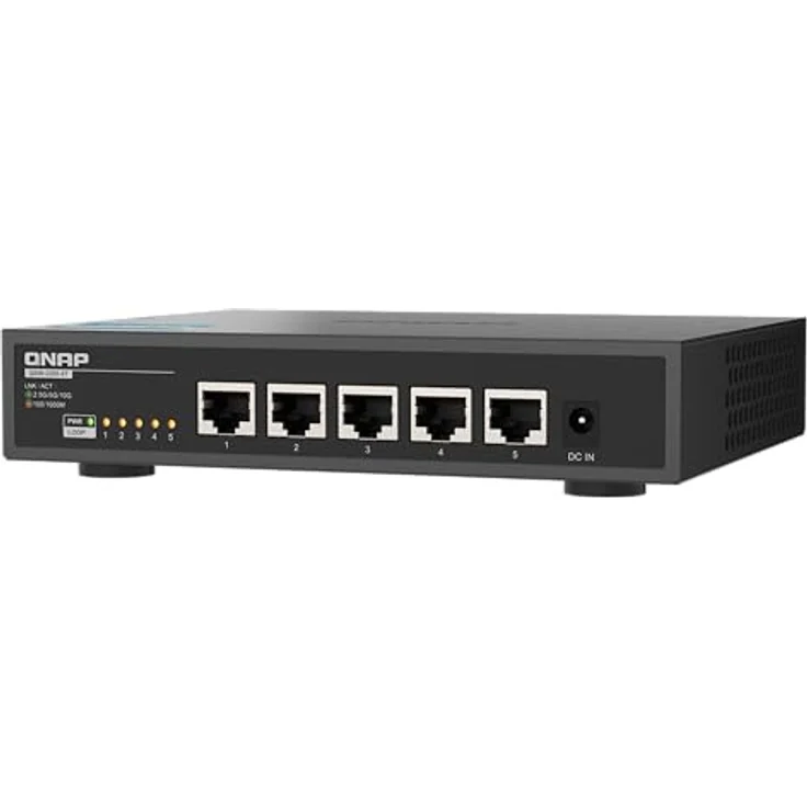 QNAP QSW-3205-5T, 5-Port 10GbE Switch, Plug & Play Unmanaged, Fanless – Bild 3