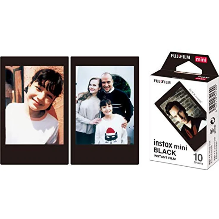 Fujifilm Instax Mini Instant Film, Schwarz, Einzelpackung – Bild 4
