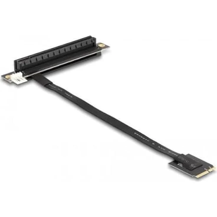 DeLOCK M.2 Key A+E zu PCIe x16 NVMe Adapter gewinkelt mit 20 cm Kabel, SATA-Kabel – Bild 2
