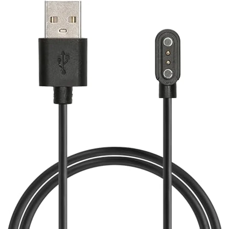kwmobile USB Kabel Charger für CMF Watch Pro 2 / Watch Pro 1, 100 cm Ersatz-Ladekabel in Schwarz mit schneller Ladegeschwindigkeit – Bild 1