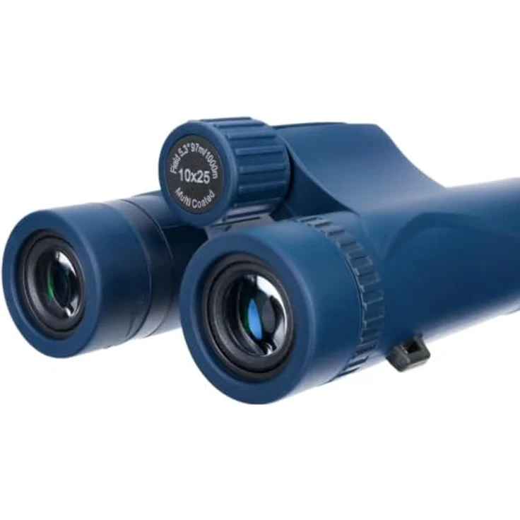 Levenhuk Discovery Elbrus 10x25, kompaktes Fernglas mit 10-facher Vergrößerung und 25 mm Objektivdurchmesser, grau – Bild 4