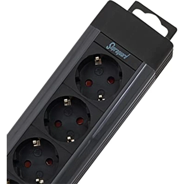 REV Supraguard 4-Fach PC-Steckdosenleiste schwarz – Bild 2