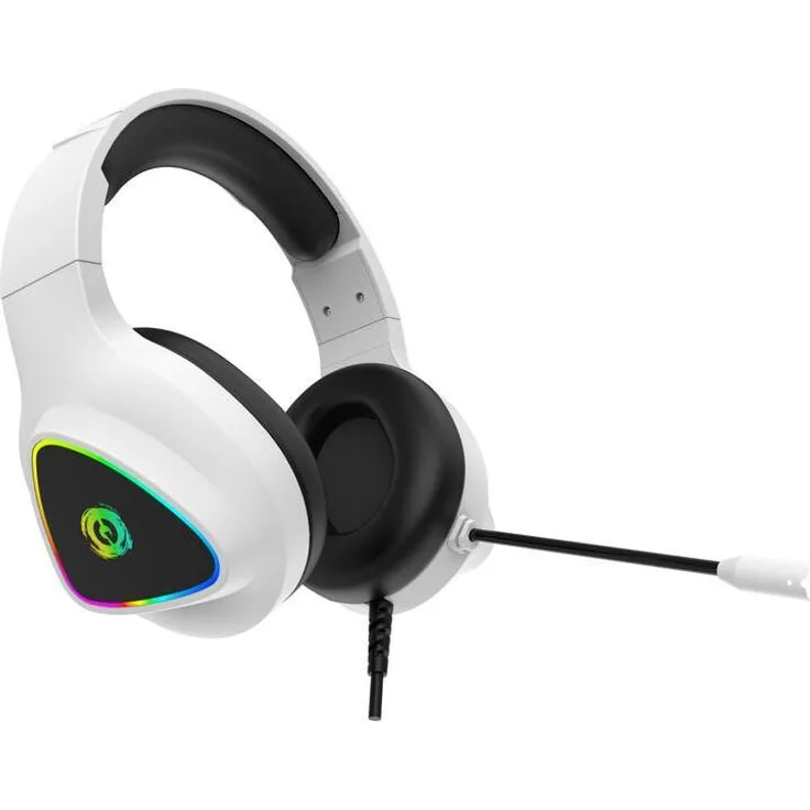 Canyon GH-6 Shadder Gaming Headset, kabelgebunden, USB/2x 3.5mm jack, 2m Kabel, multicolor RGB-Hintergrundbeleuchtung, Weiß